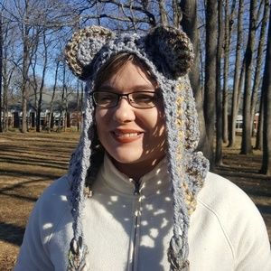 Bear ear hood hat